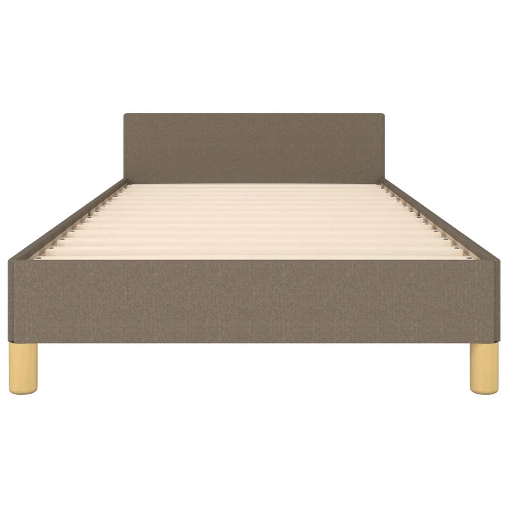 Rám Postele Bez Matrací Taupe 90X200 Cm Textil