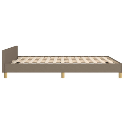 Rám Postele Bez Matrace Taupe 140 X 190 Cm Textil