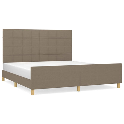 Rám Postele Bez Matrace Taupe 160 X 200 Cm Textil