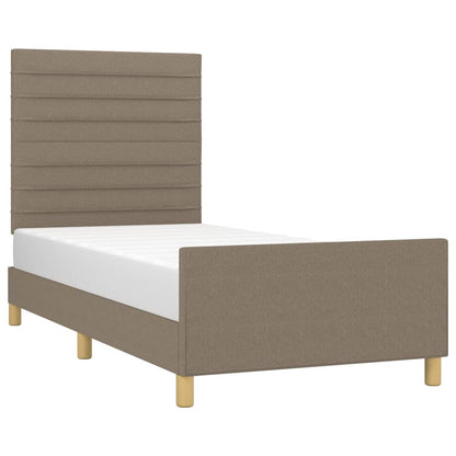Rám Postele Bez Matrací Taupe 80X200 Cm Textil