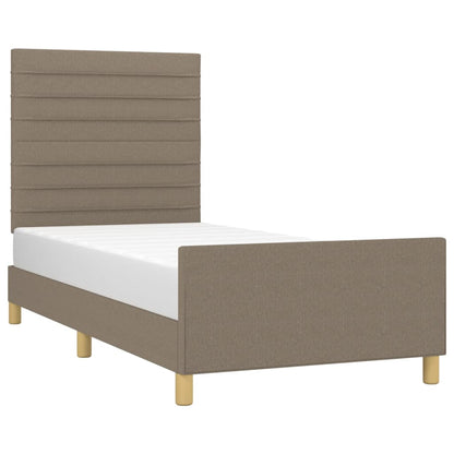 Rám Postele Bez Matrace Taupe 100 X 200 Cm Textil