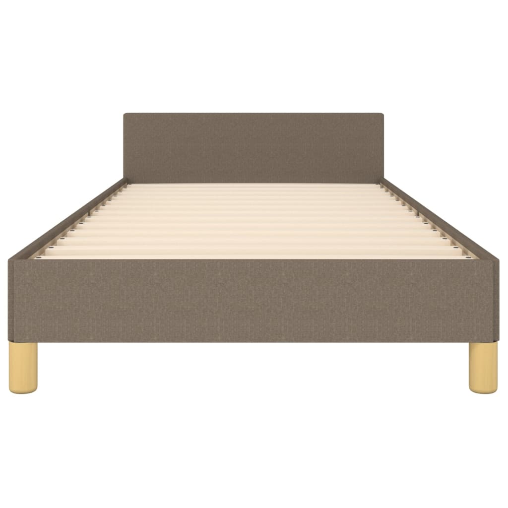 Rám Postele Bez Matrace Taupe 100 X 200 Cm Textil