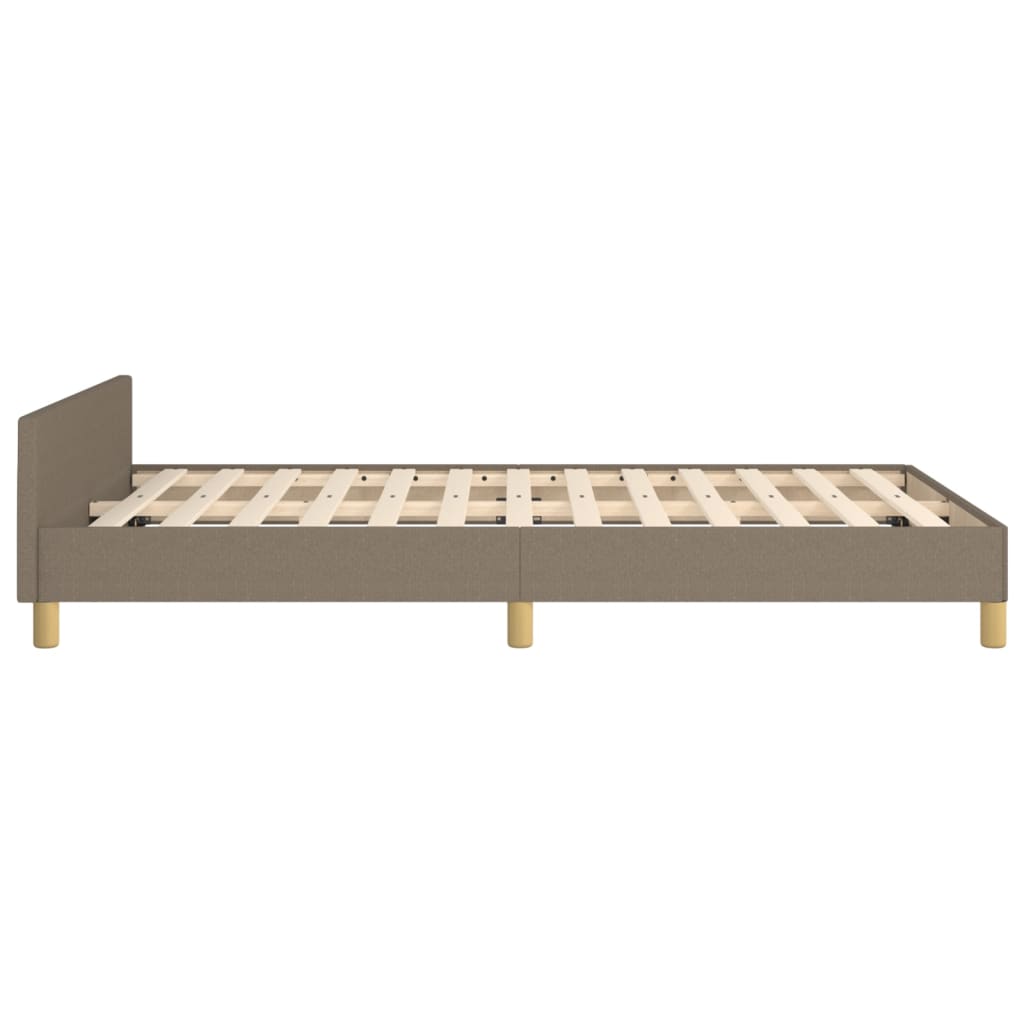 Rám Postele Bez Matrace Taupe 120 X 200 Cm Textil