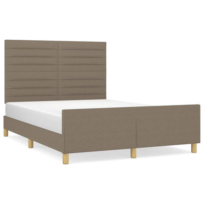 Rám Postele Bez Matrace Taupe 140 X 200 Cm Textil