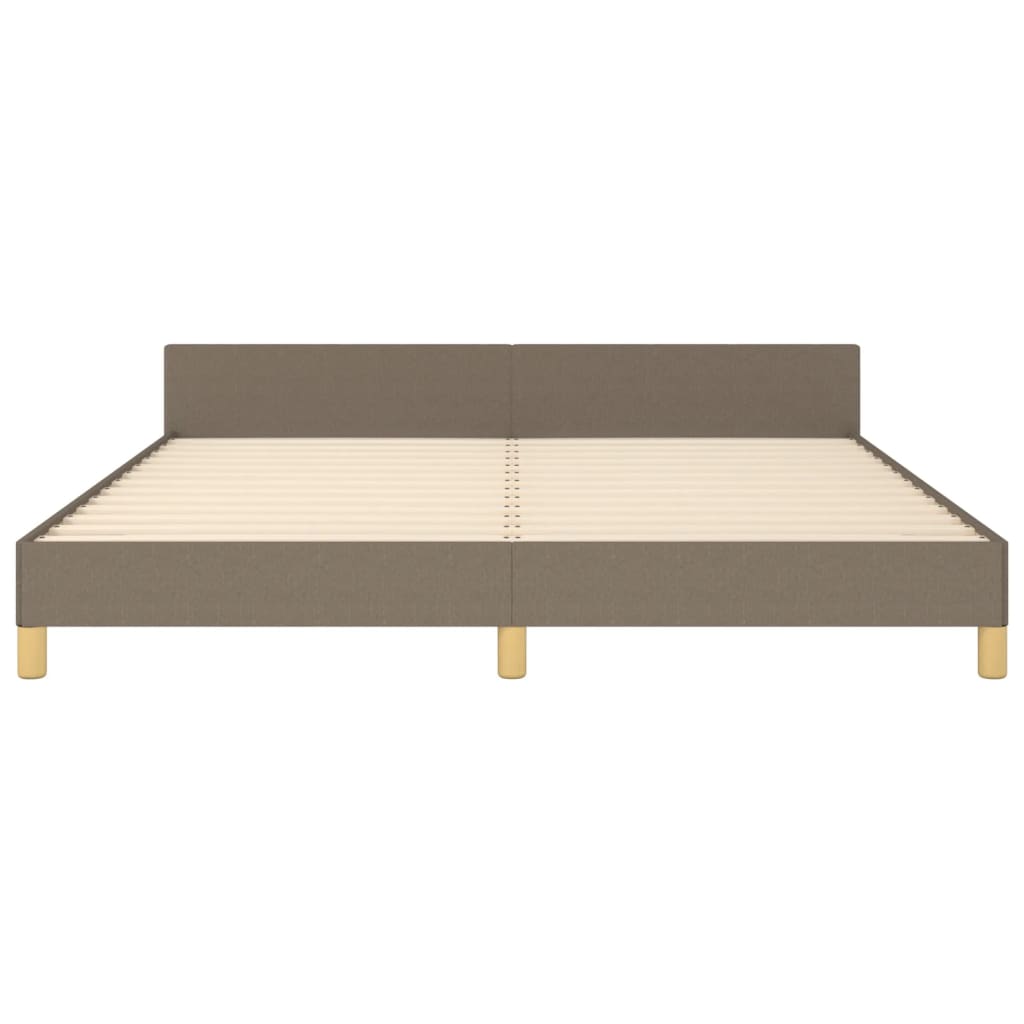 Rám Postele Bez Matrace Taupe 180 X 200 Cm Textil