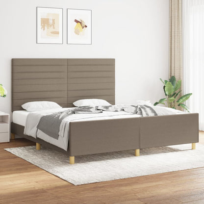 Rám Postele Bez Matrace Taupe 180 X 200 Cm Textil