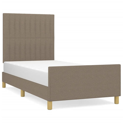 Rám Postele Bez Matrací Taupe 80X200 Cm Textil
