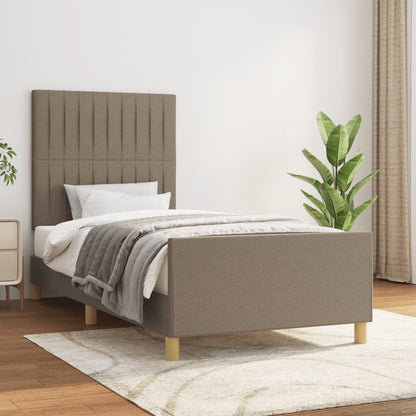 Rám Postele Bez Matrací Taupe 80X200 Cm Textil