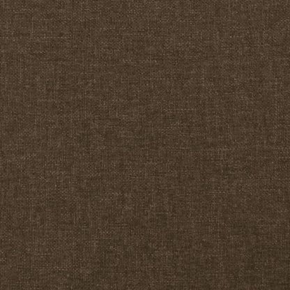 Rám Postele Bez Matrace Tmavě Hnědý 90 X 200 Cm Textil