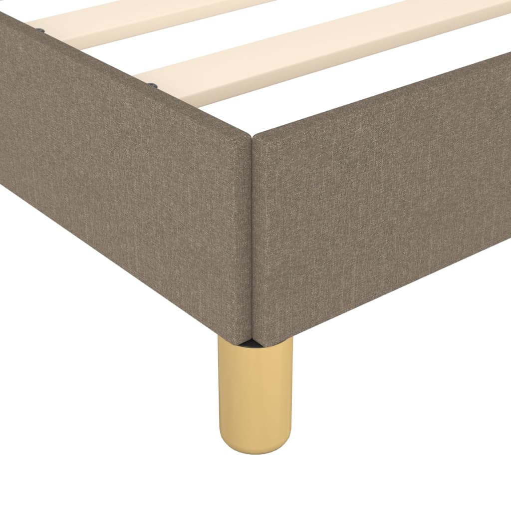 Rám Postele Bez Matrace Taupe 140 X 200 Cm Textil