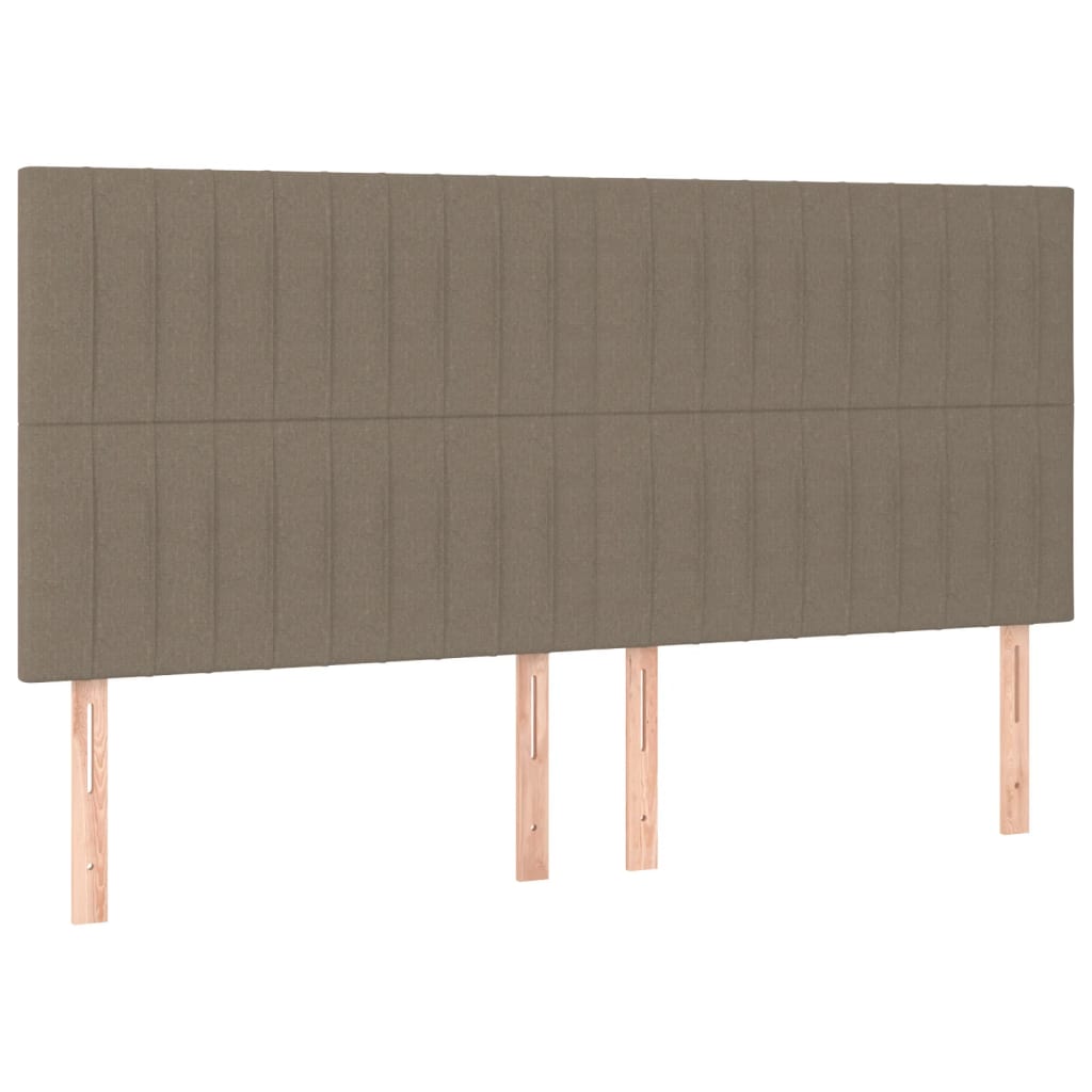 Rám Postele Bez Matrace Taupe 160 X 200 Cm Textil
