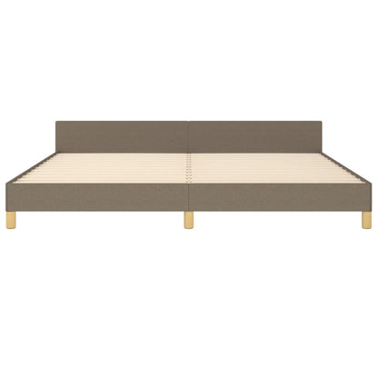 Rám Postele Bez Matrace Taupe 200 X 200 Cm Textil
