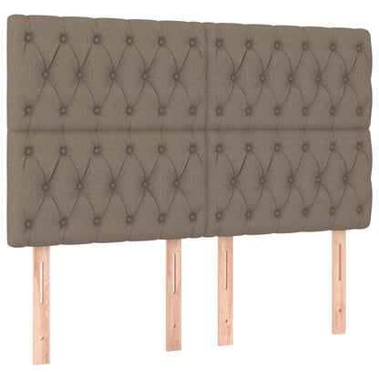 Rám Postele Bez Matrace Taupe 140 X 190 Cm Textil