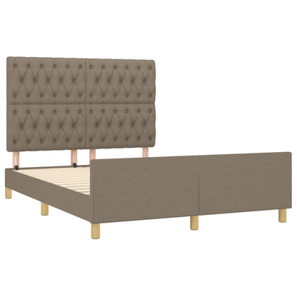 Rám Postele Bez Matrace Taupe 140 X 200 Cm Textil