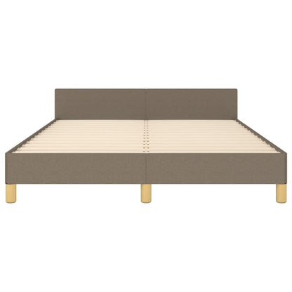 Rám Postele Bez Matrace Taupe 140 X 200 Cm Textil