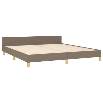 Rám Postele Bez Matrace Taupe 160 X 200 Cm Textil