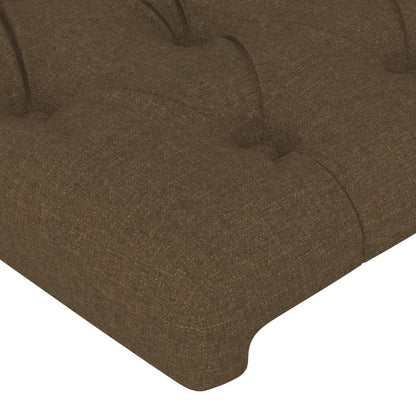 Rám Postele Bez Matrace Tmavě Hnědý 180 X 200 Cm Textil