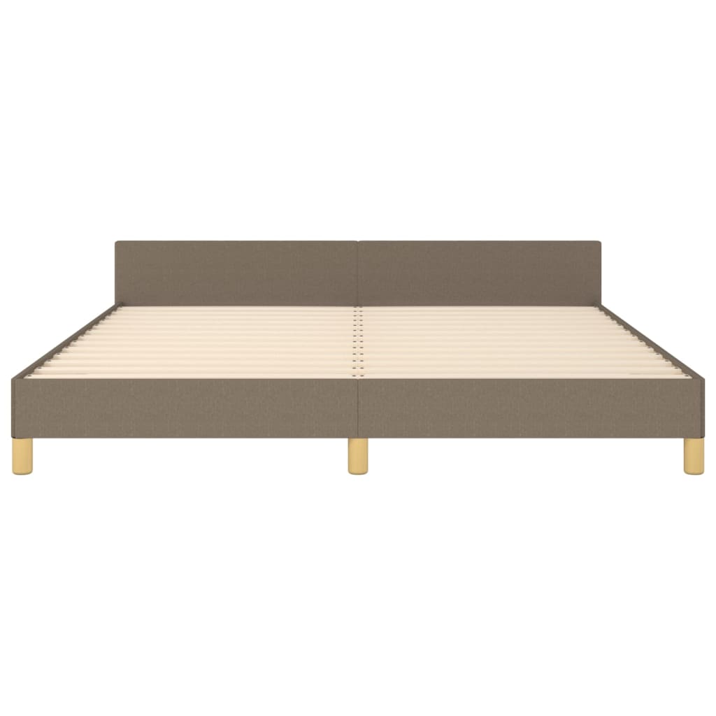 Rám Postele Bez Matrace Taupe 180 X 200 Cm Textil