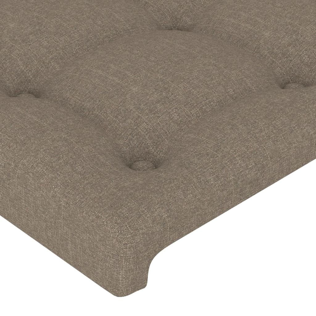 Rám Postele S Čelem Taupe 80X200 Cm Textil
