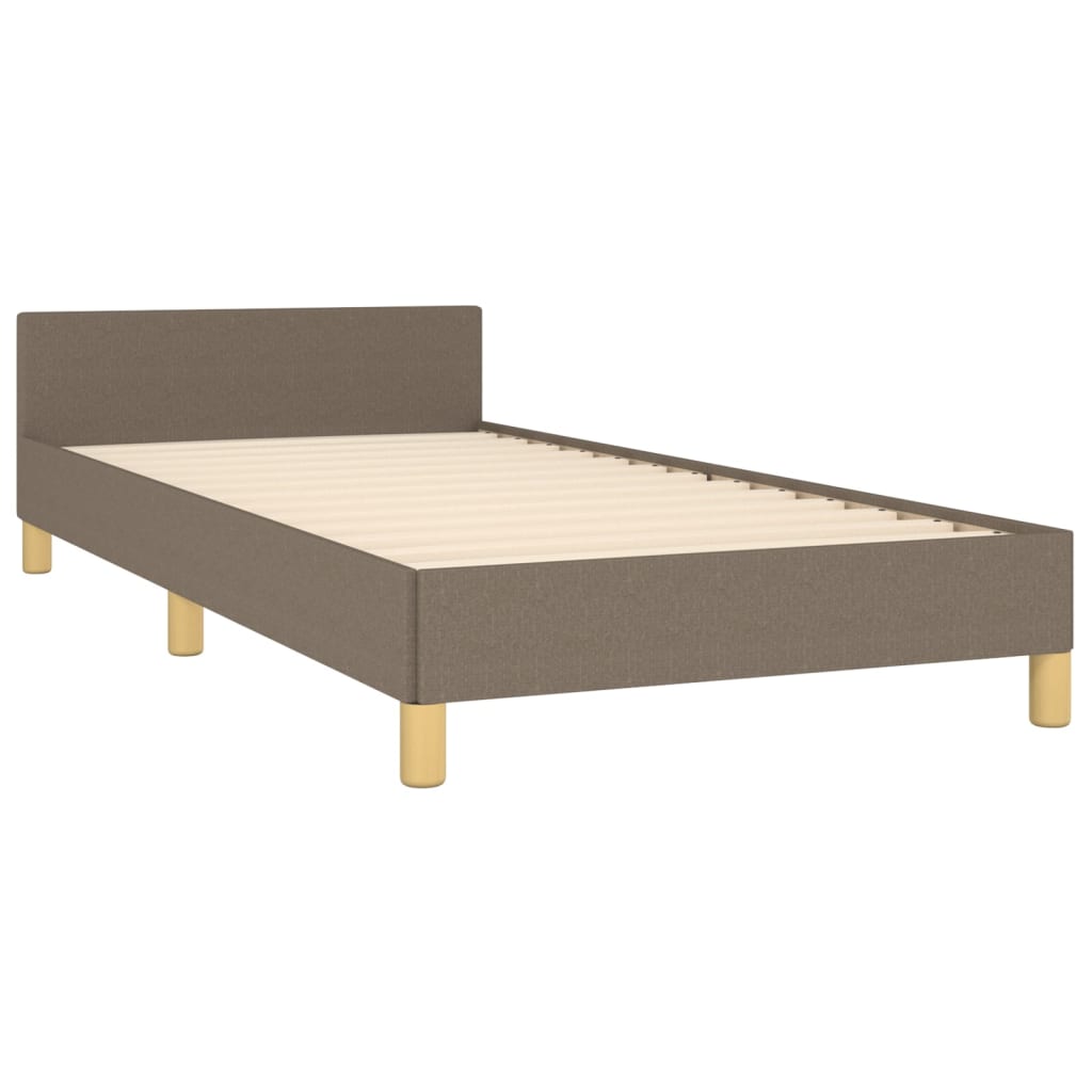 Rám Postele Bez Matrací Taupe 90X200 Cm Textil
