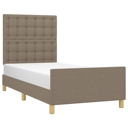 Rám Postele Bez Matrace Taupe 100 X 200 Cm Textil