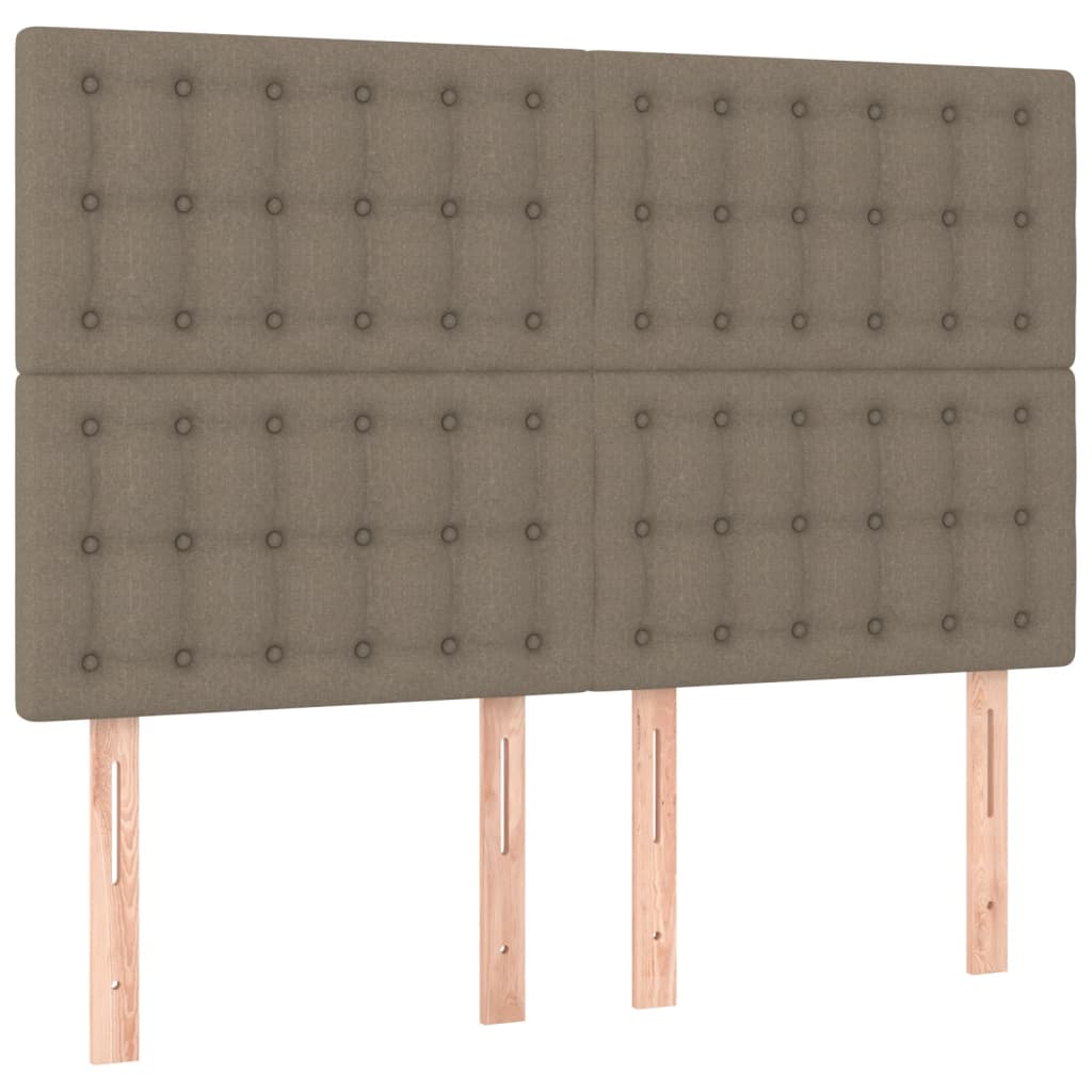 Rám Postele Bez Matrace Taupe 140 X 200 Cm Textil