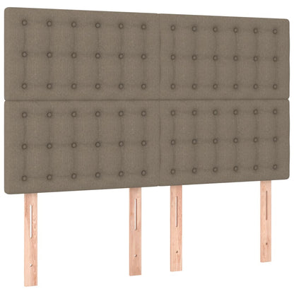 Rám Postele Bez Matrace Taupe 140 X 200 Cm Textil