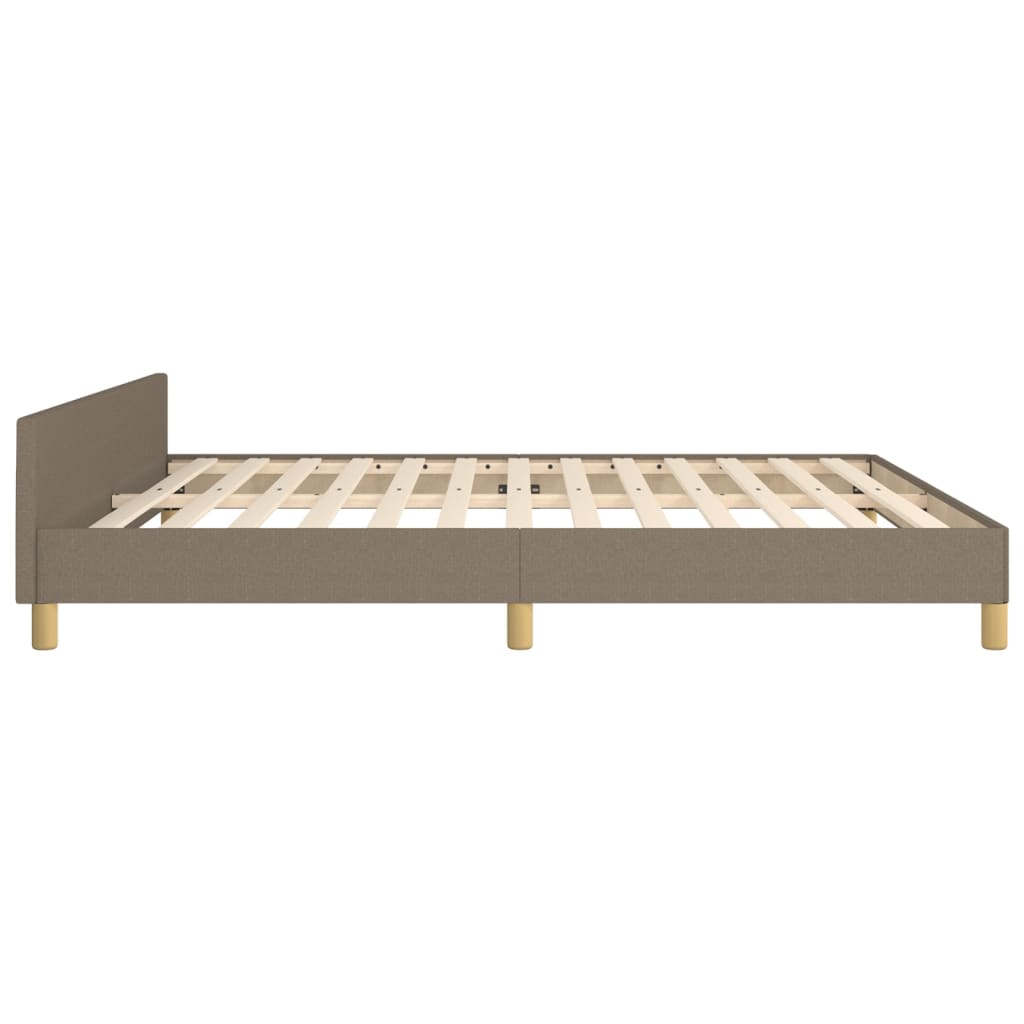 Rám Postele Bez Matrace Taupe 160 X 200 Cm Textil