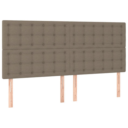 Rám Postele S Čelem Taupe 180X200 Cm Textil