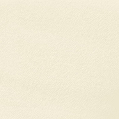Rám Postele S Čelem Krémový 180X200 Cm Umělá Kůže