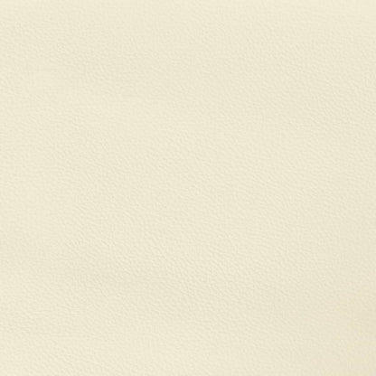 Rám Postele S Čelem Krémový 90X200 Cm Umělá Kůže