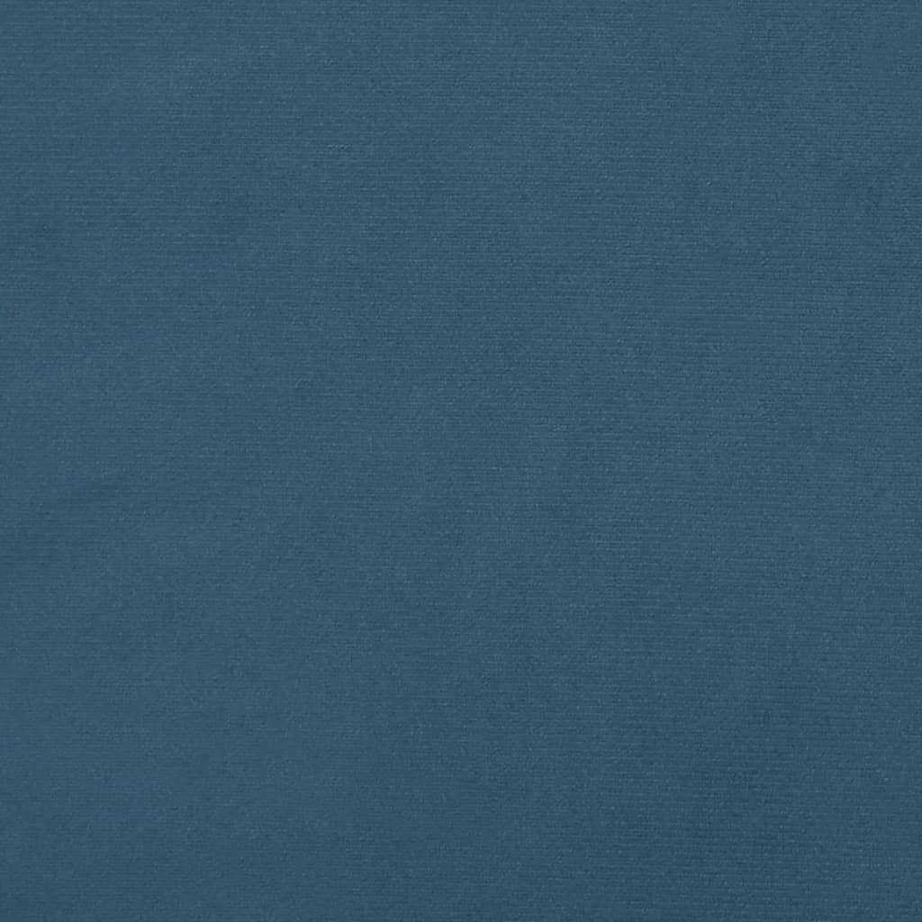 Rám Postele Bez Matrace Tmavě Modrý 160X200 Cm Samet