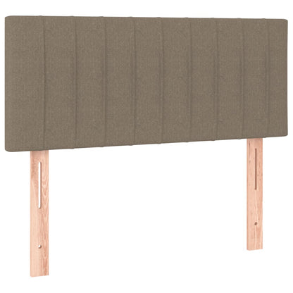 Box Spring Postel S Matrací Taupe 80X200 Cm Textil