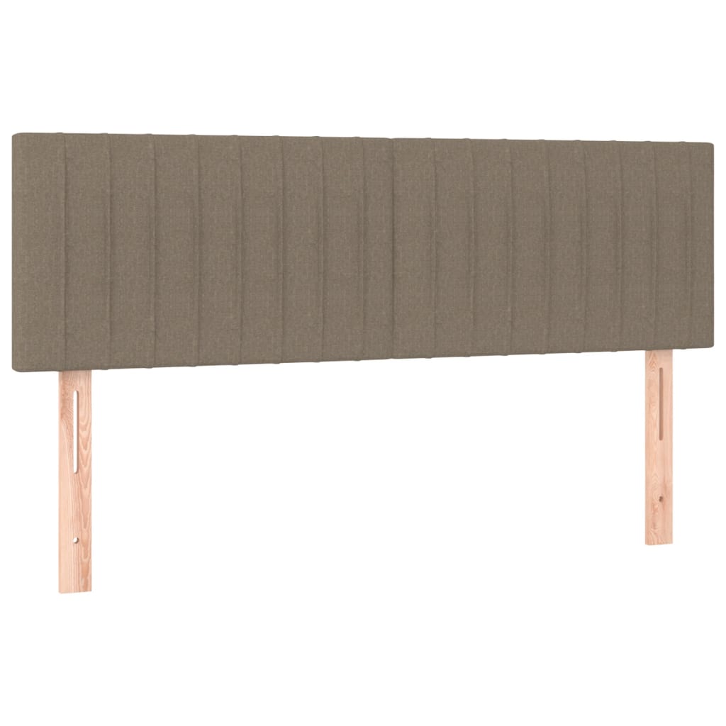 Box Spring Postel S Matrací Taupe 140X190 Cm Textil