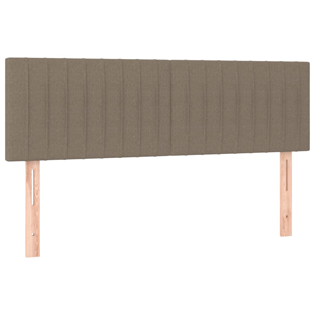 Box Spring Postel S Matrací Taupe 140X200 Cm Textil