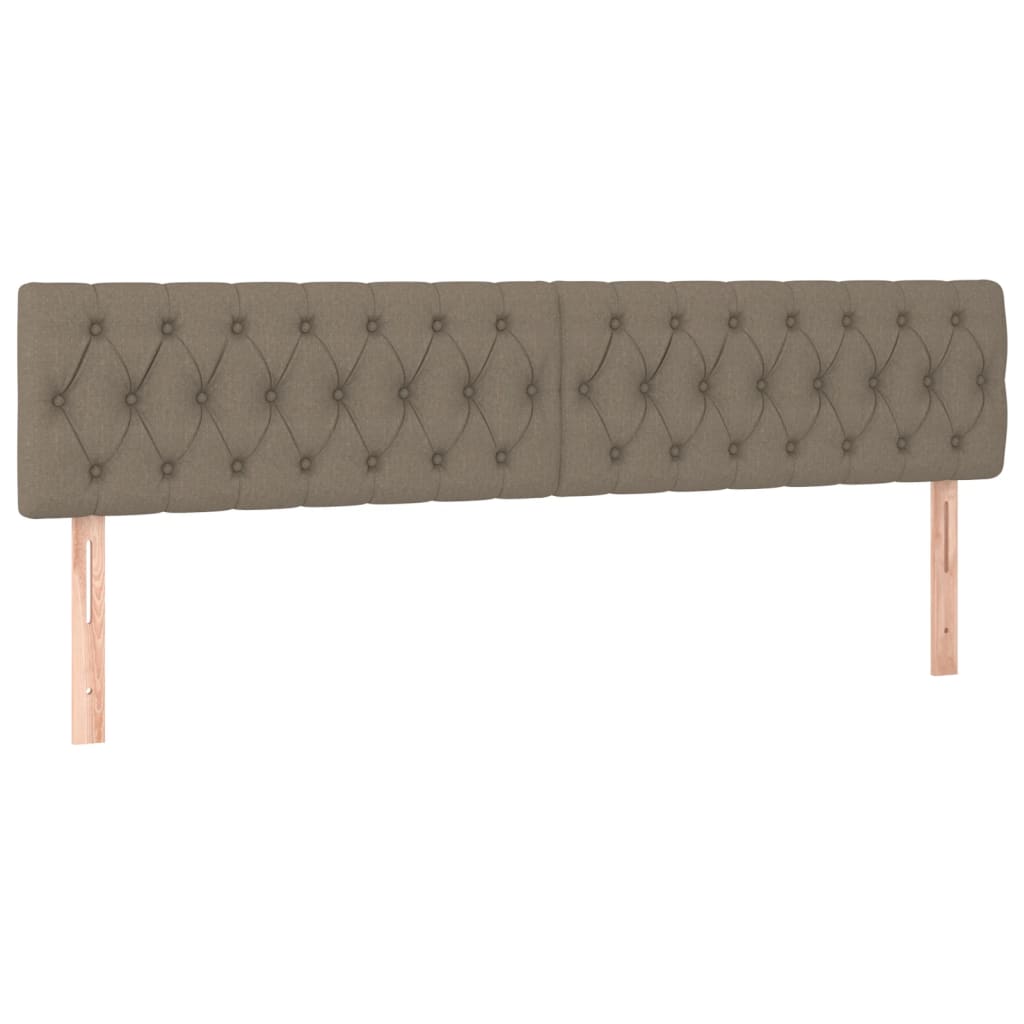 Box Spring Postel S Matrací Taupe 200X200 Cm Textil