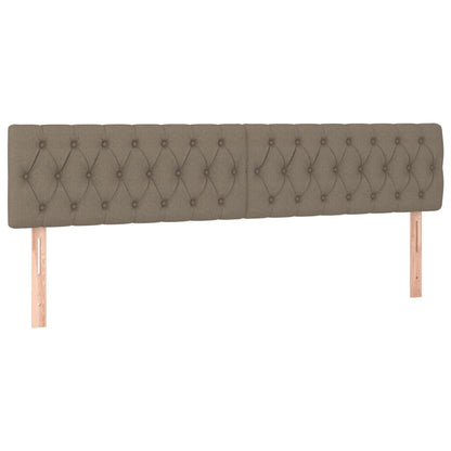 Box Spring Postel S Matrací Taupe 200X200 Cm Textil