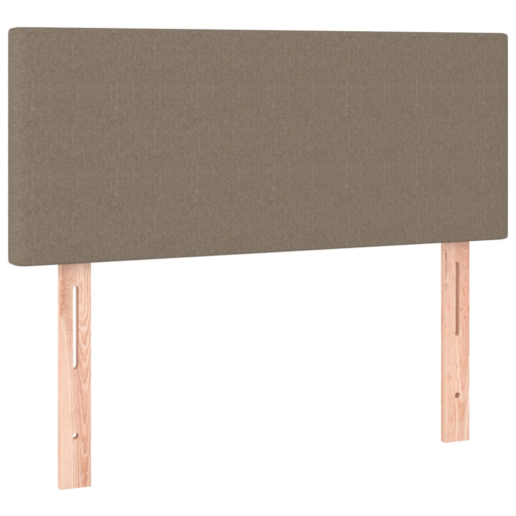 Box Spring Postel S Matrací Taupe 80X200 Cm Textil