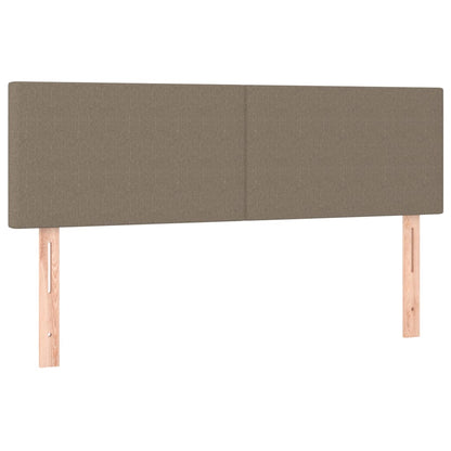 Box Spring Postel S Matrací Taupe 140X190 Cm Textil