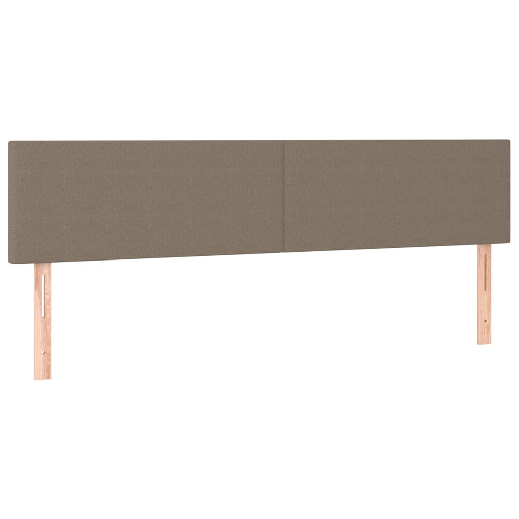 Box Spring Postel S Matrací Taupe 200X200 Cm Textil