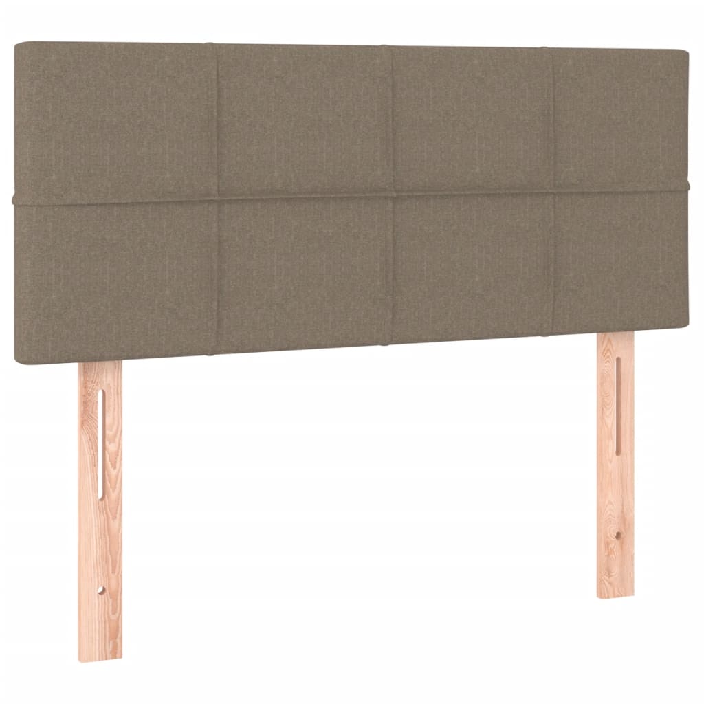 Box Spring Postel S Matrací Taupe 120X200 Cm Textil