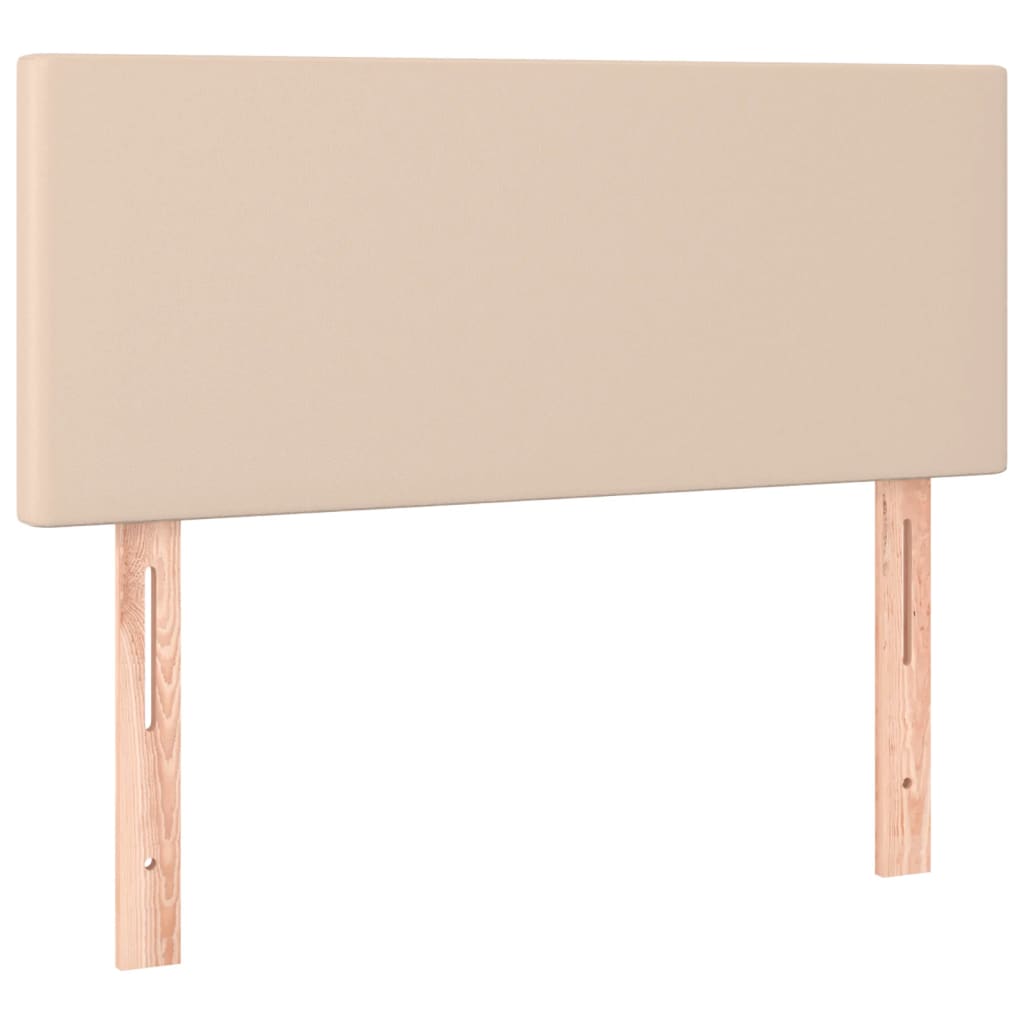 Box Spring Postel S Matrací Cappuccino 80 X 200 Cm Umělá Kůže