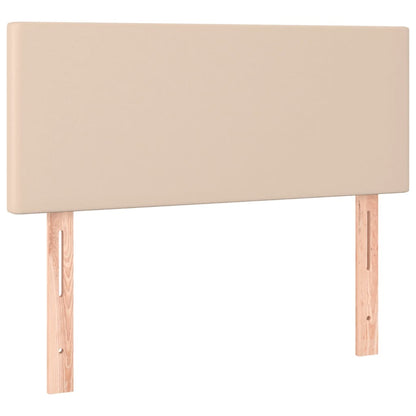 Box Spring Postel S Matrací Cappuccino 80 X 200 Cm Umělá Kůže