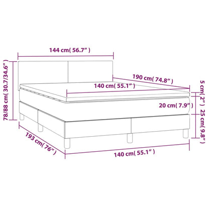 Box Spring Postel S Matrací Černá Samet Černá