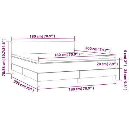 Box Spring Postel S Matrací Tmavě Zelená 180X200 Cm Samet