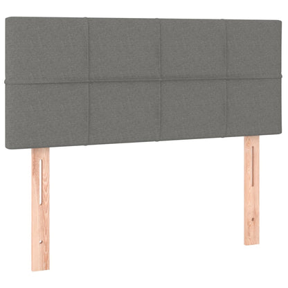 Box Spring Postel S Matrací Samet Tmavě Šedá