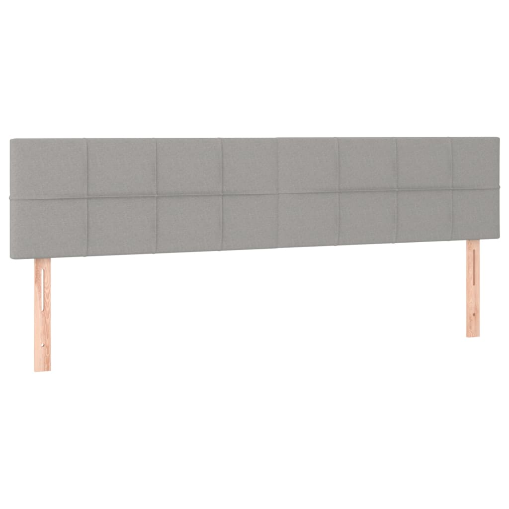 Box Spring Postel S Matrací Samet Světle Šedá