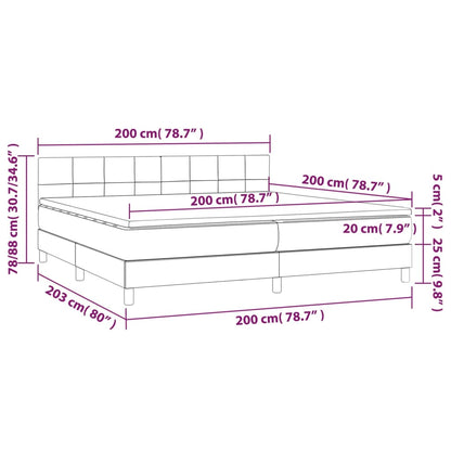 Box Spring Postel S Matrací Samet Tmavě Šedá