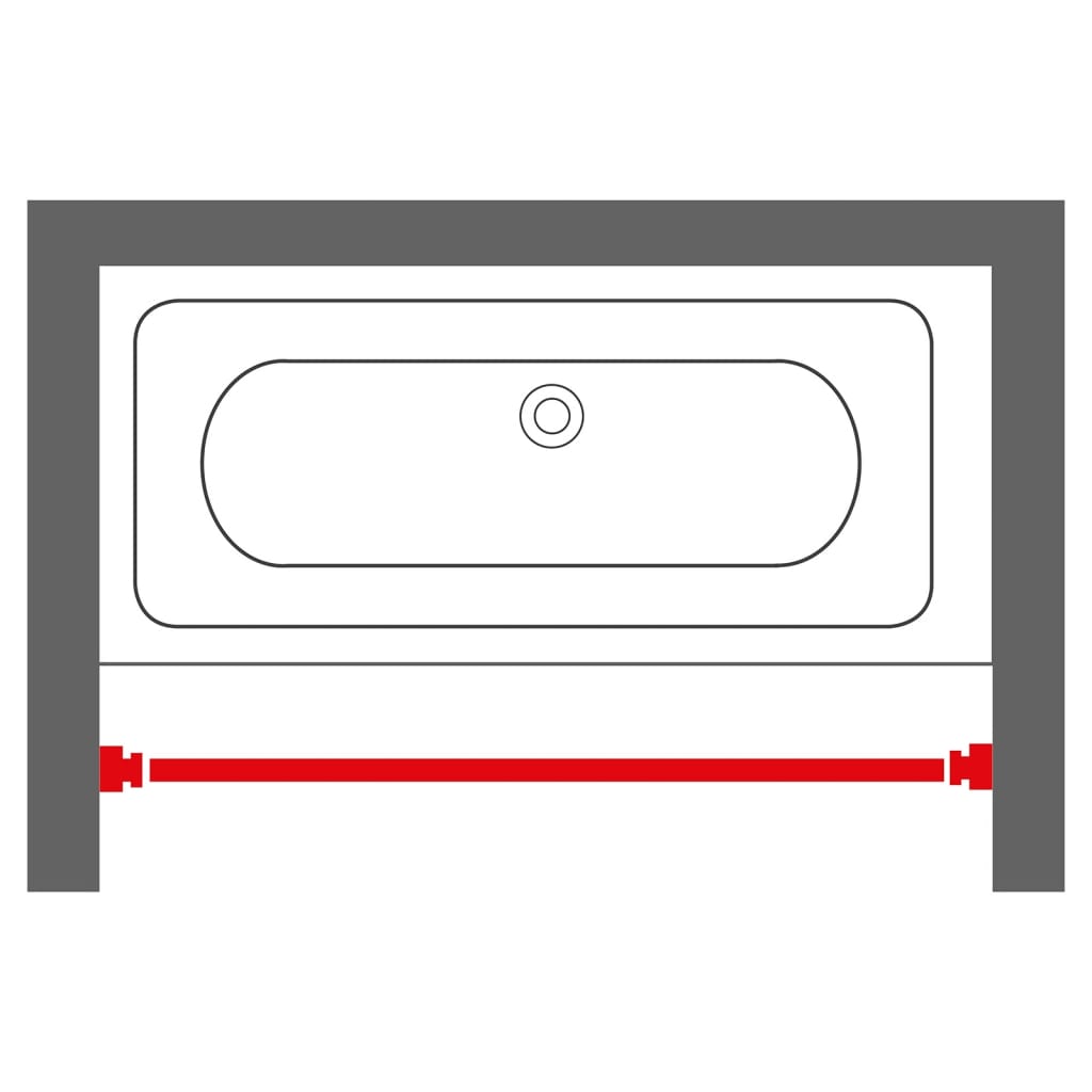 Sealskin Teleskopická Tyč Na Sprchový Závěs 125–220 Cm Černá