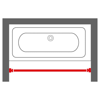 Sealskin Teleskopická Tyč Na Sprchový Závěs 125–220 Cm Černá